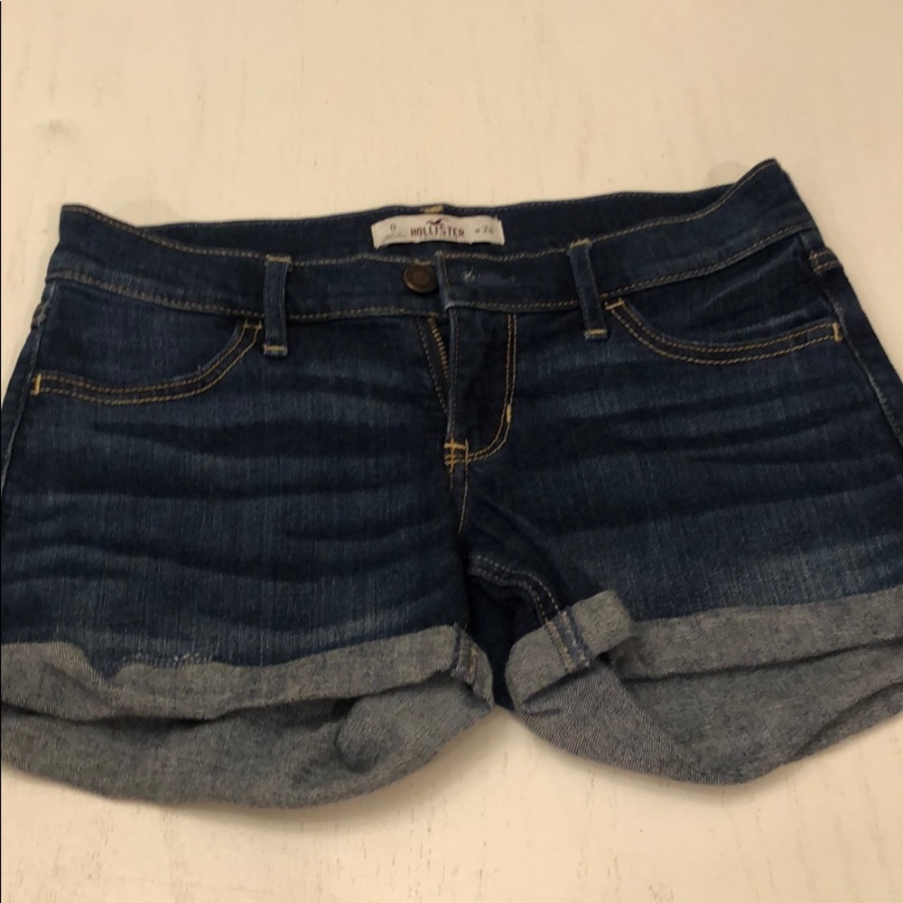 Hollister Blue denim jean shorts sz 0